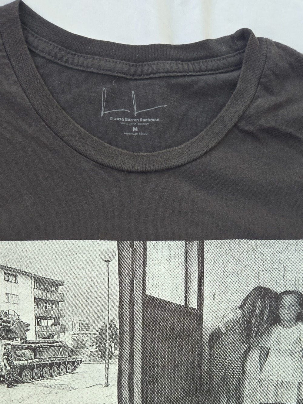 Men's/Unisex Art Tshirt Created By Me, Silkscreen Of 1 Of My Photos, Kosovo War - Picture 6 of 7